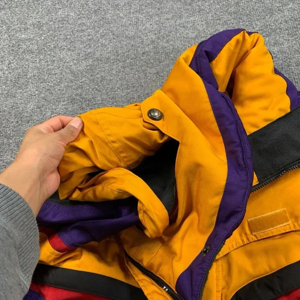 Vintage The North Face Ski Jacket Mens XL Belted TNFX‎ Winter Snow Belted Hooded